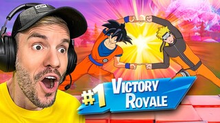 VICTORY ROYALE COM GOKU E NARUTO NO FORTNITE - Brancoala Games