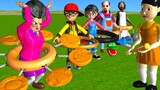 Scary Teacher 3D vs Squid Game Wood Hula Hoop Level Max 5 Times Challenge Miss T vs 2 Neighbor Loser