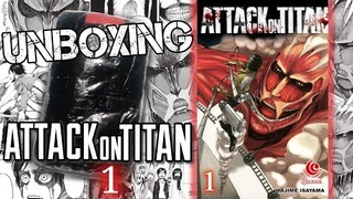 UNBOXING KOMIK ATTACK on TITAN Volume 1 asmr