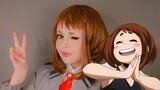 uraraka ochako • cosplay makeup tutorial •  boku no hero academia • BNHA