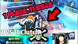 1 Vs 11 Clutch Soul Mortal Rush Gameplay | 1 Place 15 Kills Mortal
