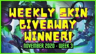 MOBILE LEGENDS WEEKLY SKIN GIVEAWAY WINNER (NOVEMBER 2020 - WEEK 3)