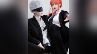 Permisi, istri sah gojo mau lewat!! jujutsukaisen chainsawman gojousatoru makima gojomakima gojocosplay makimacosplay fyp fypシ anime viral