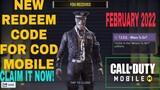 *February 2022* Call Of Duty Mobile New Redeem Code | Cod Mobile Redeem Code