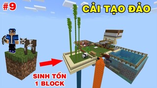 THỬ THÁCH SINH TỒN TRÊN 1 BLOCK || #9 ĐẢO CỦA VHBOY ĐƯỢC CẢI TẠO VÀ LÊN CẤP MỚI || TRONG MINECRAFT