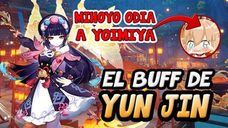 ¡ASÍ ES EL BUFF DE YUN JIN! ¿MIHOYO ODIA A YOIMIYA? 😭 EXPLICACIÓN Y OPINIÓN | Genshin Impact Español