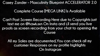 Casey Zander Course Masculinity Blueprint ACCELERATOR 2 0 download