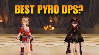 Yoimiya Vs Hu Tao !! Who is the Best DPS?? Gameplay Comparison [GENSHIN IMPACT]