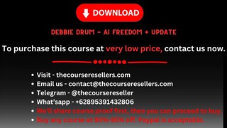 Debbie Drum - AI Freedom + Update