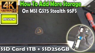 256GB ADD More 1TB SSD Card  On MSI GS75 Stealth @Sak Record