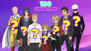 Guess The Anime Characters in 3 Seconds | 100 Characters | Anime quiz