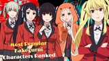 TOP5 MOST ICONIC AND POPULAR|KAKEGURUI CHARACTERS|TAGALOG REVIEWS