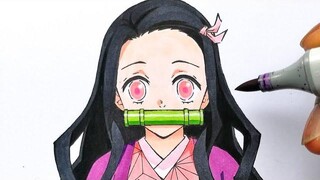 วิธีการวาด Nezuko Kamado จาก Demon Slayer - การสอนทีละขั้นตอน!