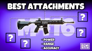 BEST ATTACHMENTS GUIDE FOR M416 IN BGMI FOR ZERO RECOIL🔥BEST TIPS AND TRICKS FOR PUBG MOBILE MEW2