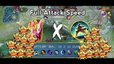 Chang'e X Zilong Full Attack Speed!Auto Racing