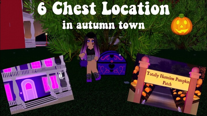 🎃 6 Chest Location in Royale High Autumn Town | Royale High Halloween Update 2020