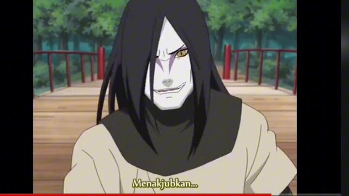 Pertarungan epic Naruto mode biju vs orochimaru