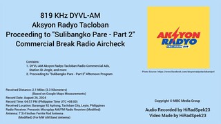 819 KHz DYVL-AM Aksyon Radyo Tacloban Commercial Break Radio Aircheck