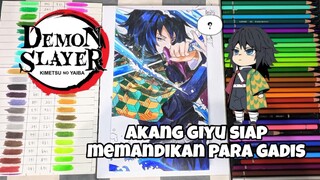 akang giyu siap mengguyur dan menghujani🙇🏻 || giyu tomioka speed drawing -by eokaku