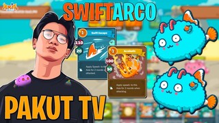 TOP RANK (PAKUT TV) 3248 MMR SWIFT ESCAPE + ACROBATIC! (AQUA, BUG, PLANT) - AXIE INFINITY