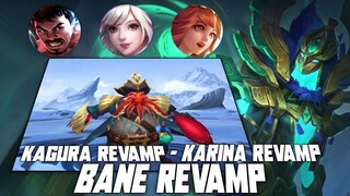 KAGURA BANE KARINA REVAMP - YVE & MATHILDA NEW SKIN | Mobile Legends #WhatsNEXT EP 65