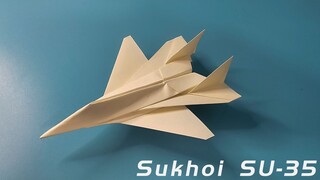 [DIY]Cách gấp máy bay giấy SU-35
