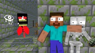 MC Monster Academy Animation丨Trò chơi kinh dị Eye of Horror Thử thách thú vị丨Hoạt hình Minecraft