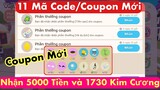 Play Together | 11 Mã Code/Coupon Mới Nhận 5000 Tiền Sao và 1730 Kim Cương Cho 10 Bạn May Mắn