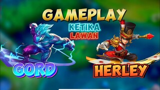 GAMEPLAY GORD KETIKA LAWAN HERLEY 🙌✍️ #contentcreatormlbb #wiamungtzy #gameplay #gord