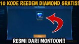 10 KODE REDEEM DIAMOND GR4TIS RESMI DARI MONTOON