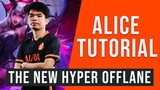 ALICE TUTORIAL THE NEW HYPER OFFLANE HERO WITH AURA PH SQUAD ( RANKED GAME )