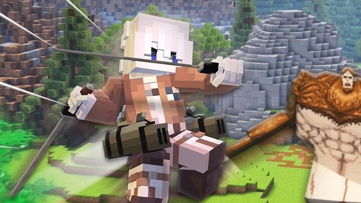 Khi chúng ta trở thành một người lính trong MC và giết khỉ!? MC Đại chiến Titan Survival #3