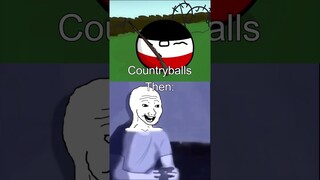 Countryballs Then Vs Now (nostalgia) #shorts #countryballs #sad #nostalgia