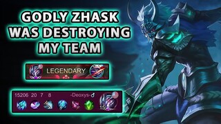 A Godly Zhask Was Completely Destroying My Team | Mobile Legends