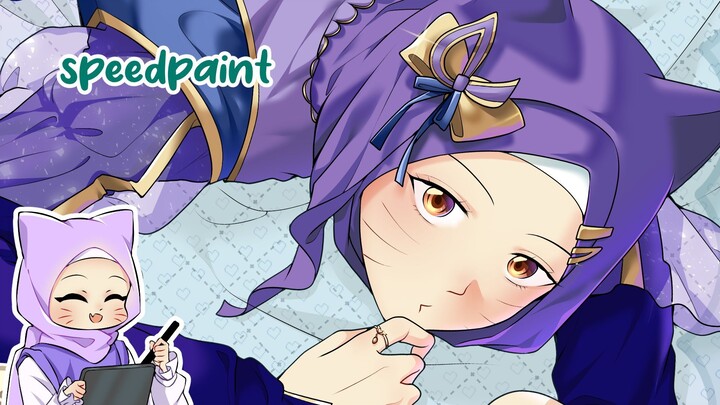 [SPEEDPAINT] Koceng Ungu - "Adopt Me" Art Collab!