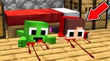 Who Dragged Baby Mikey and Baby JJ Under Scary Bed in Minecraft (Maizen Mizen Mazien)