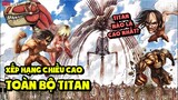 Titan Nào Lớn Nhất? Xếp Hạng Kích Thước Titan Trong Attack On Titan