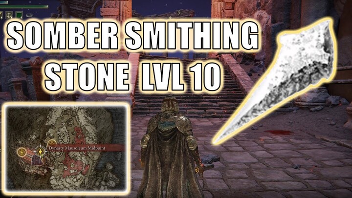 Elden Ring: SOMBER SMITHING STONE LVL 10 | Somber Ancient Dragon Smithing Stone | Location #1