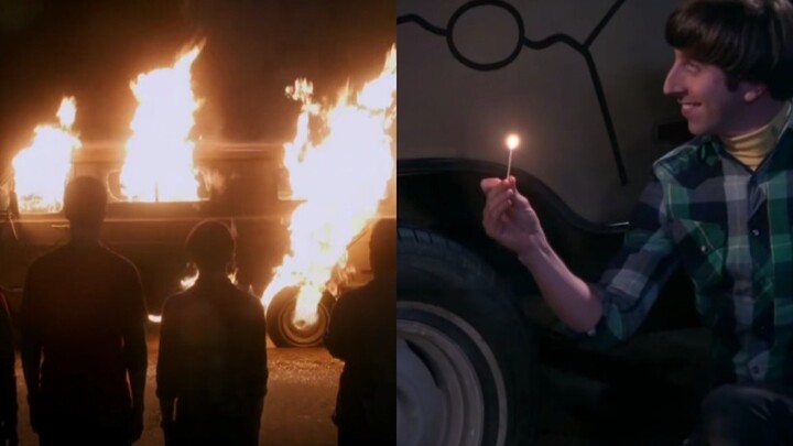 [TBBT] "We burned Feynman's car and spent the night with Sheldon in Mexico" "You win"