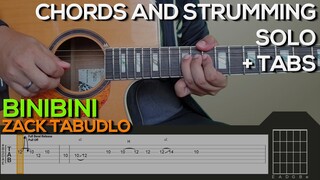 Zack Tabudlo - Binibini Guitar Tutorial [SOLO, CHORDS AND STRUMMING]