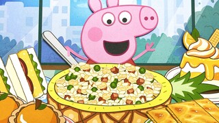 [Gambar Bermusik]Mukbang Makanan Warna Kuning Oleh Peppa Pig