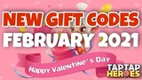 NEW Valentine's Gift CODES | TapTap Heroes Redeem CODES February 2021