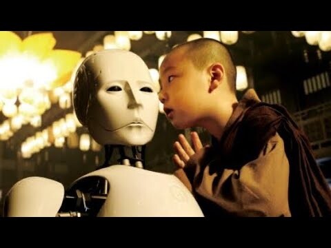 Humans kill a robot that is about to become a Buddha, and then get revenge by a higher-end robot