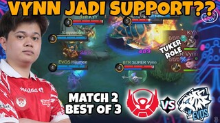 VYN PINDAH ROLE KE MIDLANER?? SUMPAH DI BIKIN BINGGUNG KITA YG NONTONNYA!! MATCH2 EVOS VS BTR