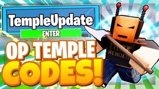 TIMBER CODES *TEMPLE UPDATE* ALL NEW SECRET OP CODES! Roblox Timber