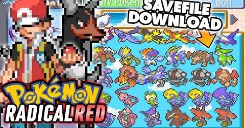 Pokemon Radical Red V2.1 My Save File Download - Bilibili