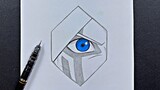 Easy to draw | how to draw boruto’s eye easy step-by-step