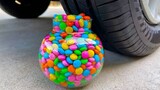 Eksperimen: Candy Bowl VS Roda Mobil | Menghancurkan Hal-Hal Renyah Lembut!