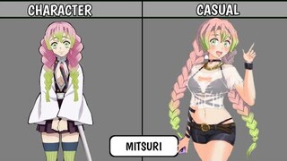 DEMON SLAYER CHARACTERS IN CASUAL OUTFITS || PlayNetCity