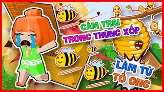 🐝THỬ THÁCH 24 GIỜ KAMUI CẮM TRẠI TRONG THÙNG XỐP LÀM BẰNG TỔ ONG | ĐẠI CHIẾN KAMUI VÀ ONG *Kamui TV